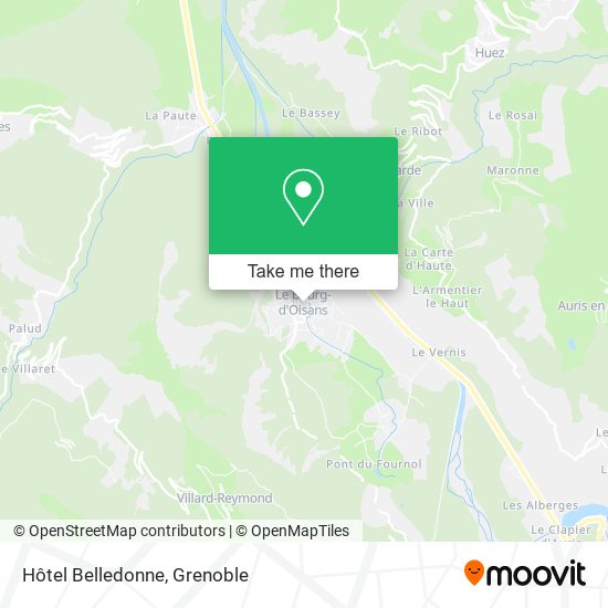 Hôtel Belledonne map