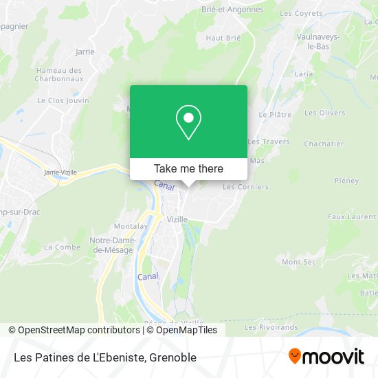 Les Patines de L'Ebeniste map
