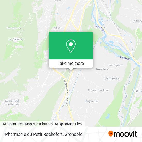 Mapa Pharmacie du Petit Rochefort