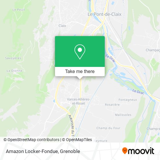 Amazon Locker-Fondue map