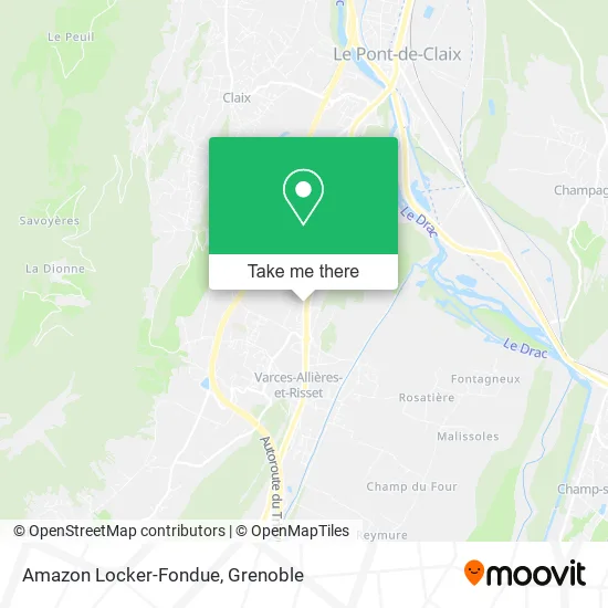 Amazon Locker-Fondue map