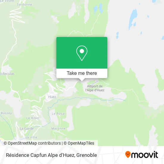 Résidence Capfun Alpe d'Huez map