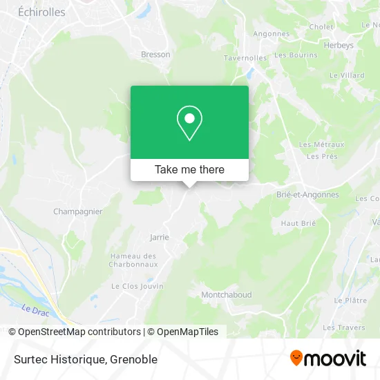 Surtec Historique map