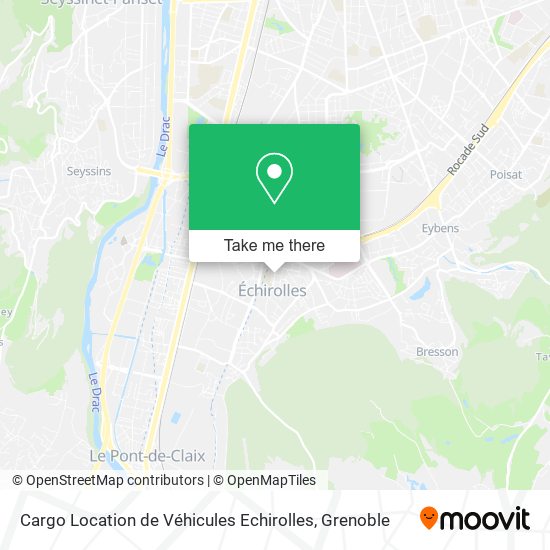 Cargo Location de Véhicules Echirolles map