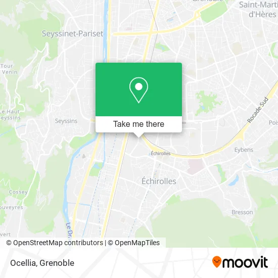 Ocellia map