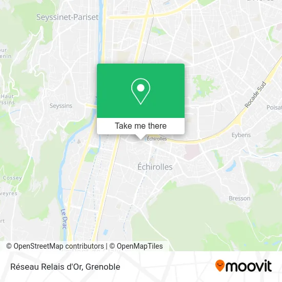 Réseau Relais d'Or map