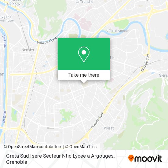 Greta Sud Isere Secteur Ntic Lycee a Argouges map