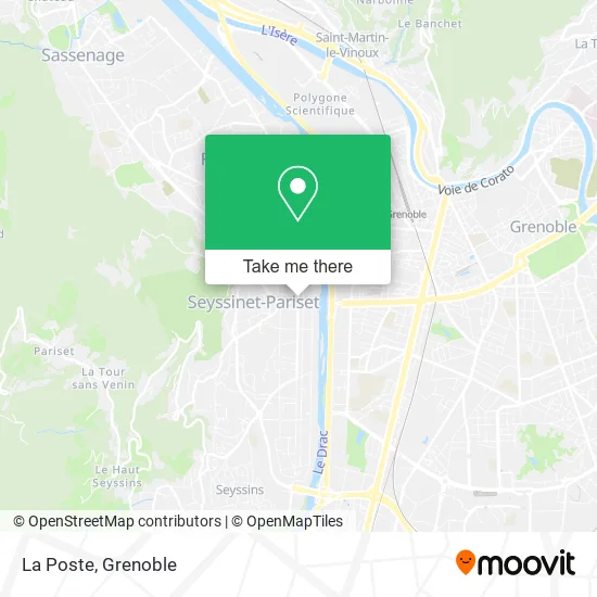 La Poste map