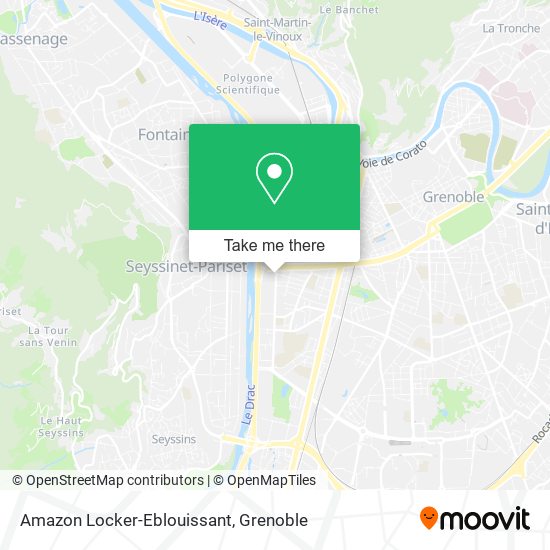 Amazon Locker-Eblouissant map