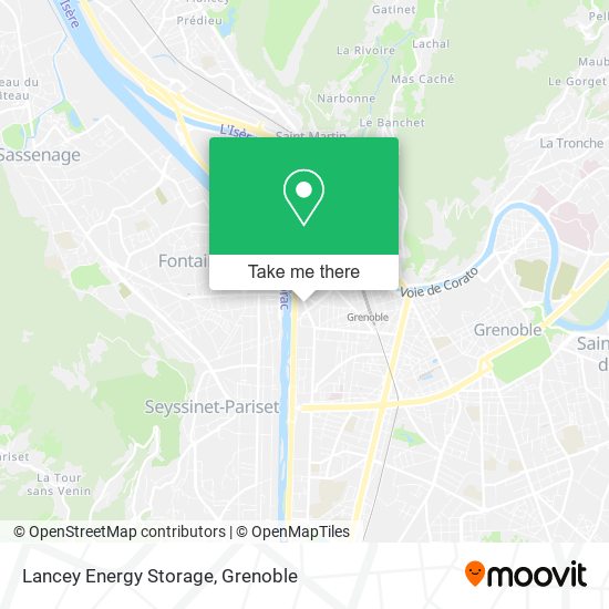 Lancey Energy Storage map