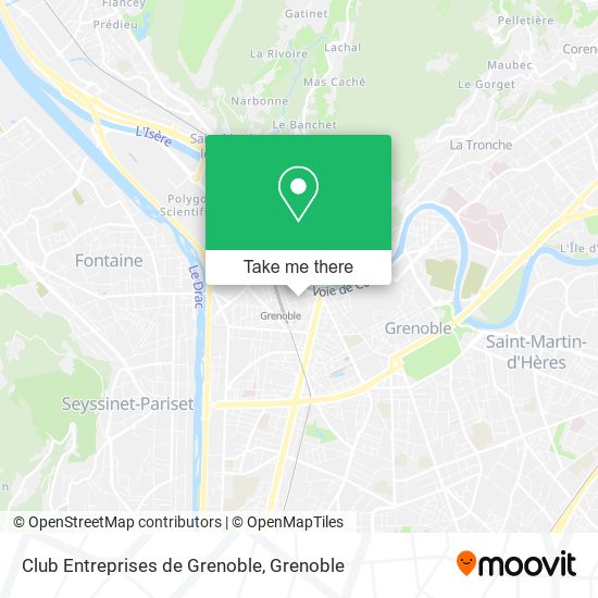 Mapa Club Entreprises de Grenoble