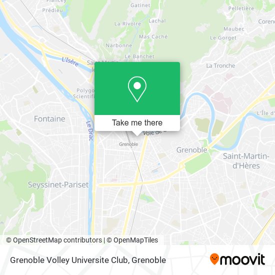 Grenoble Volley Universite Club map