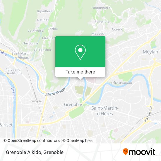 Grenoble Aikido map