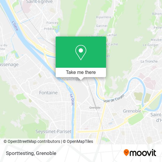 Sporttesting map