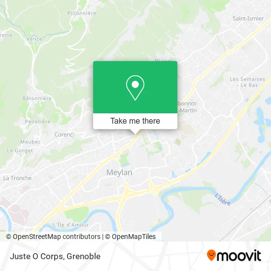 Juste O Corps map