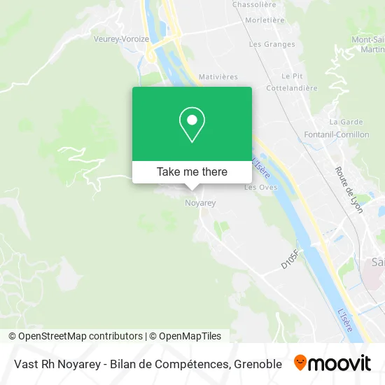 Vast Rh Noyarey - Bilan de Compétences map