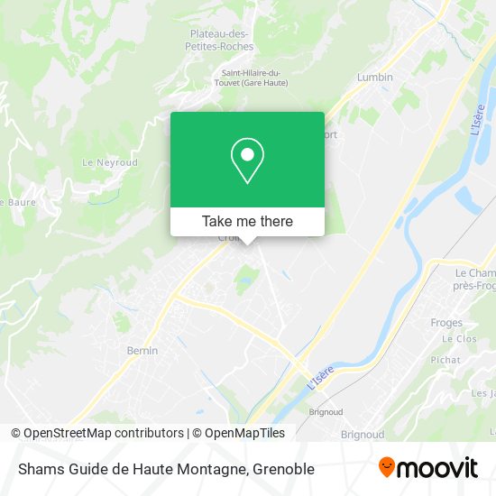 Shams Guide de Haute Montagne map