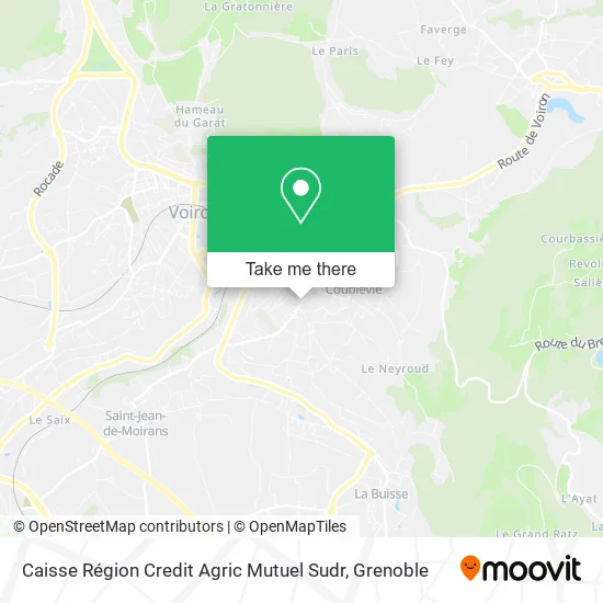 Caisse Région Credit Agric Mutuel Sudr map