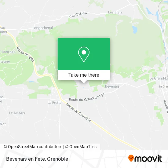 Bevenais en Fete map