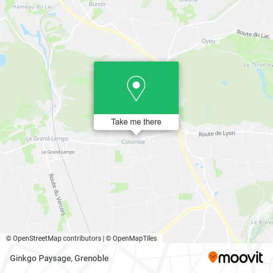 Ginkgo Paysage map