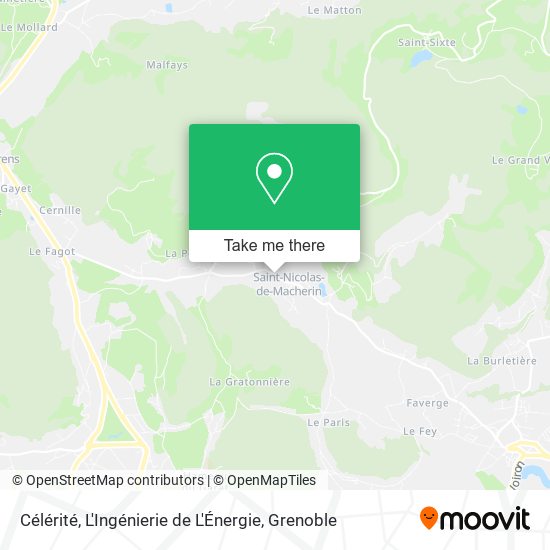 Célérité, L'Ingénierie de L'Énergie map