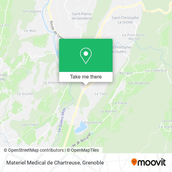 Mapa Materiel Medical de Chartreuse