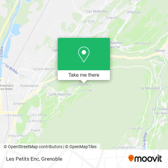 Les Petits Enc map