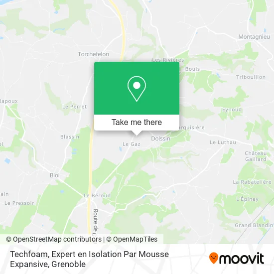 Techfoam, Expert en Isolation Par Mousse Expansive map