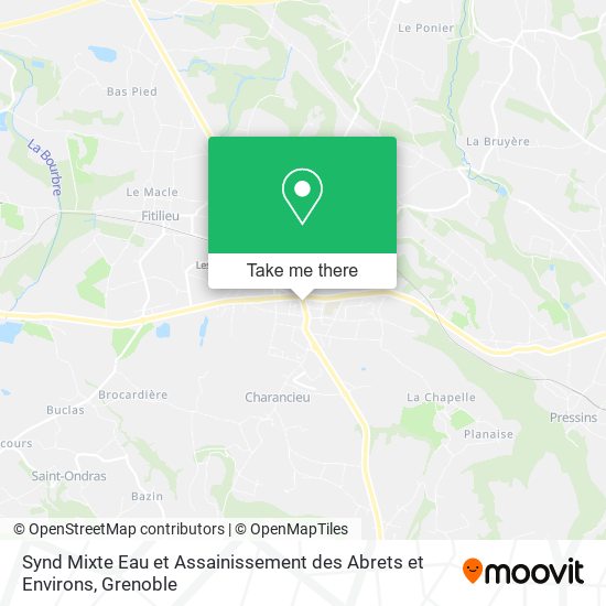 Synd Mixte Eau et Assainissement des Abrets et Environs map