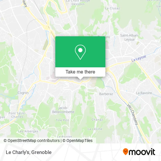 Le Charly's map