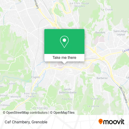 Caf Chambery map