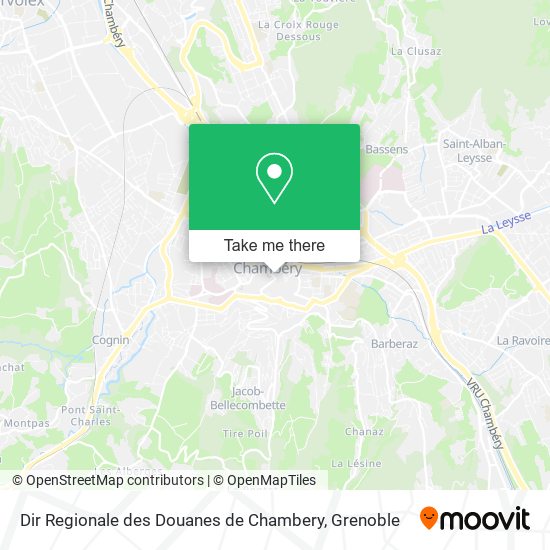 Dir Regionale des Douanes de Chambery map