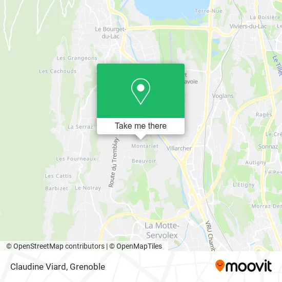 Claudine Viard map