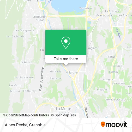 Alpes Peche map