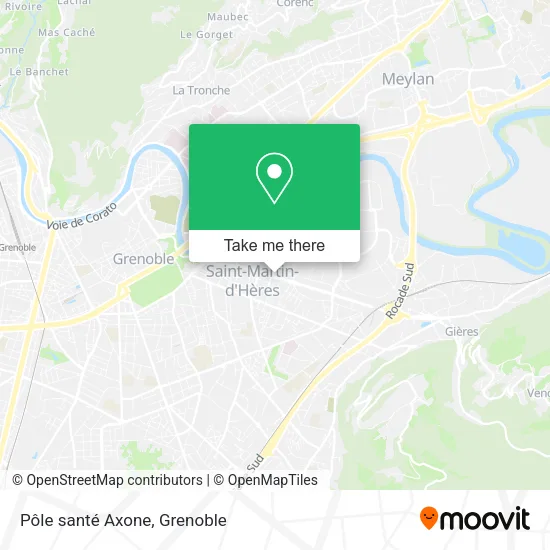 Pôle santé Axone map