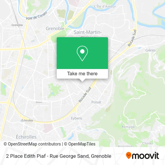 2 Place Edith Piaf - Rue George Sand map