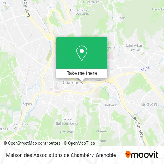 Maison des Associations de Chambéry map