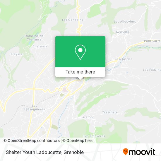 Shelter Youth Ladoucette map