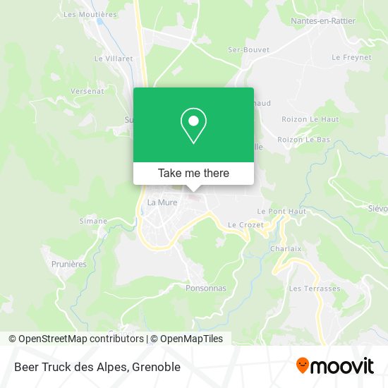 Beer Truck des Alpes map