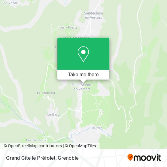 Grand Gîte le Préfolet map