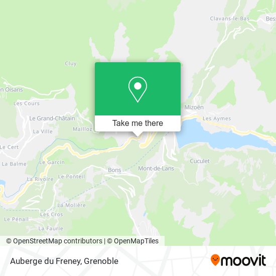 Auberge du Freney map