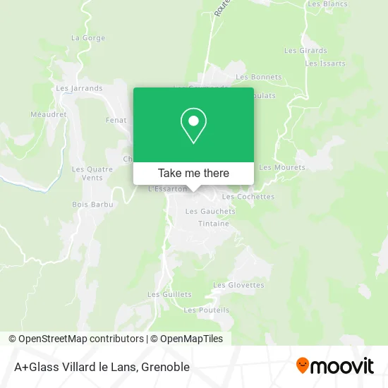 A+Glass Villard le Lans map