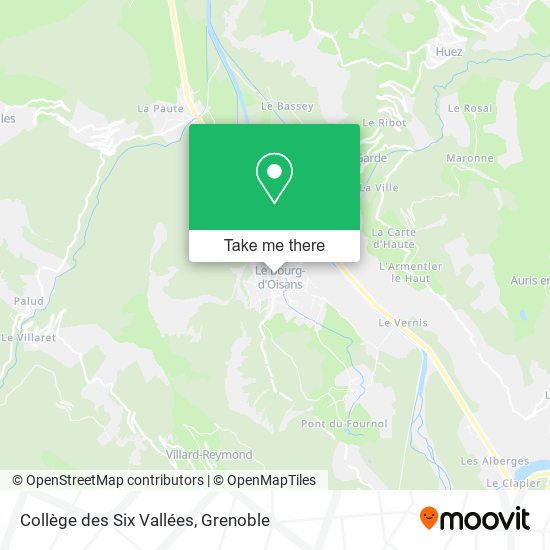 Collège des Six Vallées map