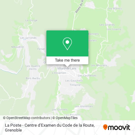 La Poste - Centre d'Examen du Code de la Route map