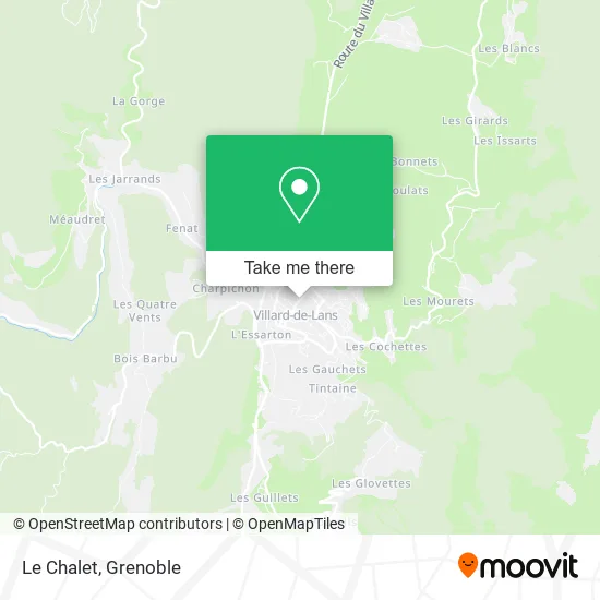 Le Chalet map