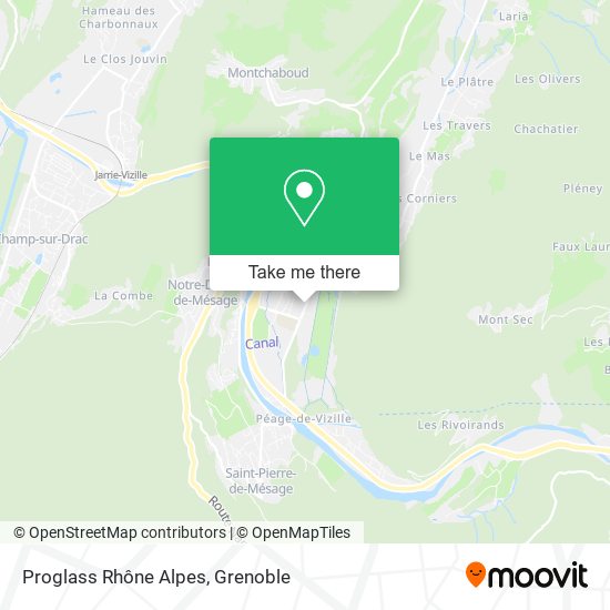 Proglass Rhône Alpes map