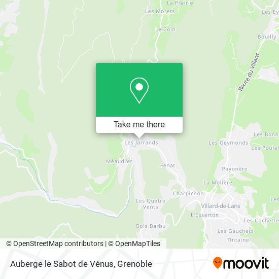 Auberge le Sabot de Vénus map