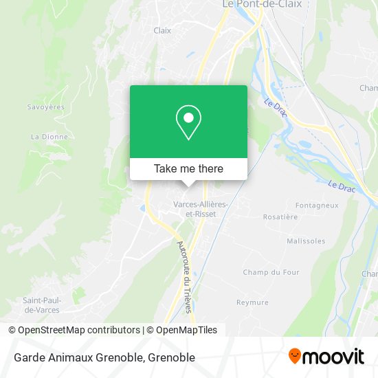 Mapa Garde Animaux Grenoble