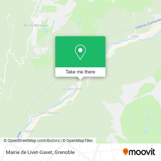 Mairie de Livet-Gavet map