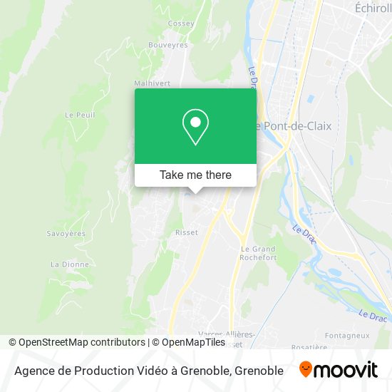 Agence de Production Vidéo à Grenoble map